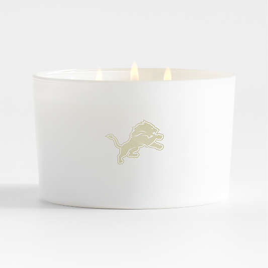 NFL Detroit Lions Monochrome No. 01 Blanc 3-Wick Scented Candle - Basil, Nettle Flower and Sage