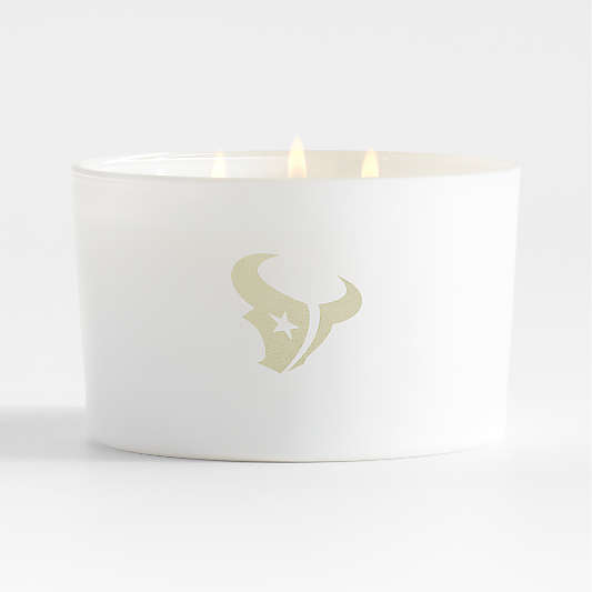 NFL Houston Texans Monochrome No. 01 Blanc 3-Wick Scented Candle - Basil, Nettle Flower and Sage