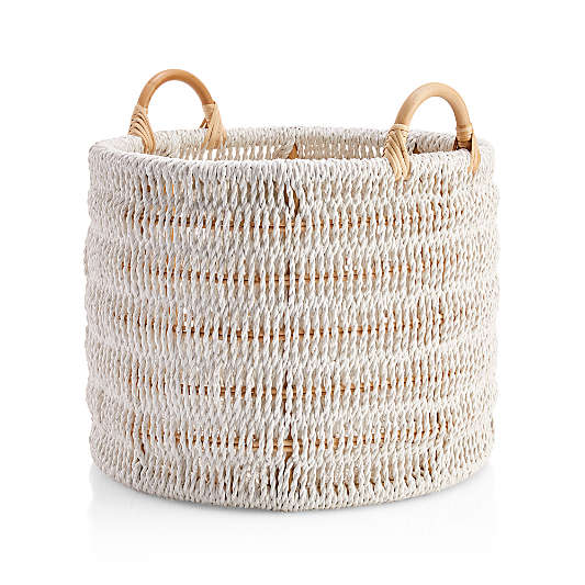 Blanca Natural/White Rope Basket