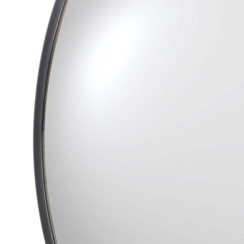 Blanche Black Convex Wall Mirror 46.5" - image 2 of 6