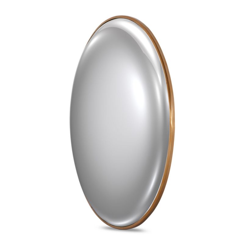 Blanche Brass Convex Wall Mirror 46.5" - image 3 of 6