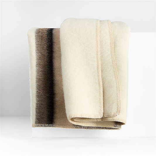 Blacksaw Kimura Heirloom 59"x79" Alpaca Earth Brown Throw Blanket