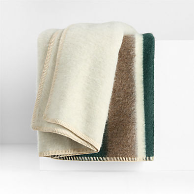 View Blacksaw Kimura Heirloom 59"x79" Alpaca Forest Green Throw Blanket details