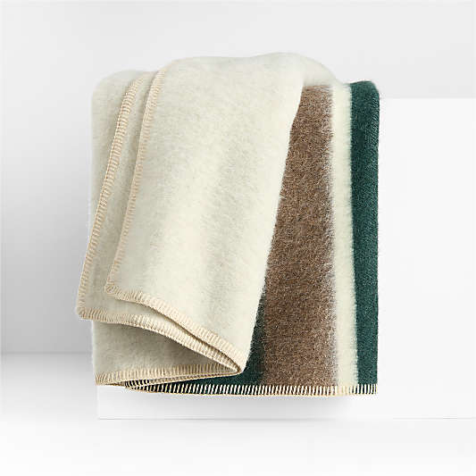 Blacksaw Kimura Heirloom 59"x79" Alpaca Forest Green Throw Blanket