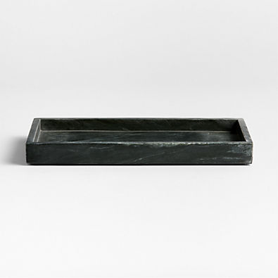 View Bleecker Black Marble Vanity Tray details
