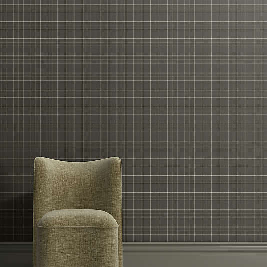 Balmoral Dark Green Plaid Wallpaper