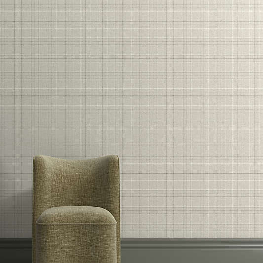 Balmoral Natural Plaid Wallpaper