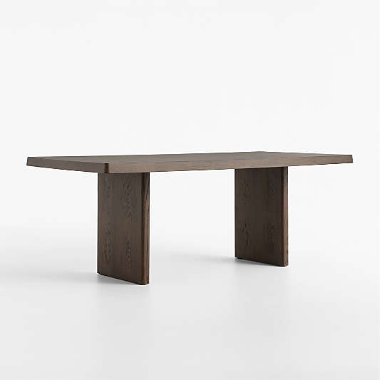 Blaine 80" Deep Brown Oak Wood Dining Table