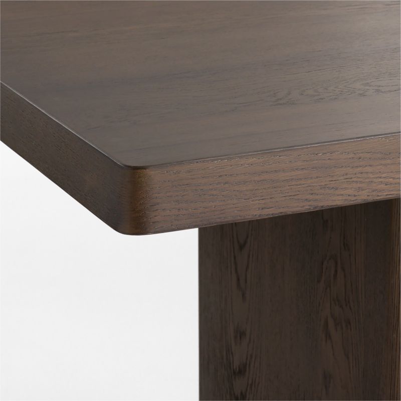 Blaine 80" Deep Brown Oak Wood Dining Table - image 4 of 5