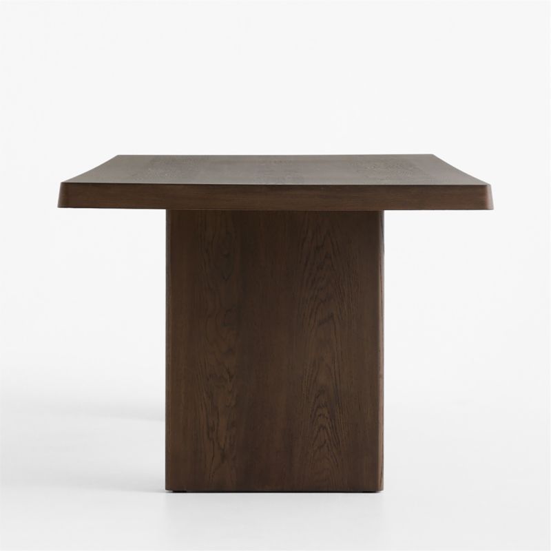 Blaine 80" Deep Brown Oak Wood Dining Table - image 2 of 5