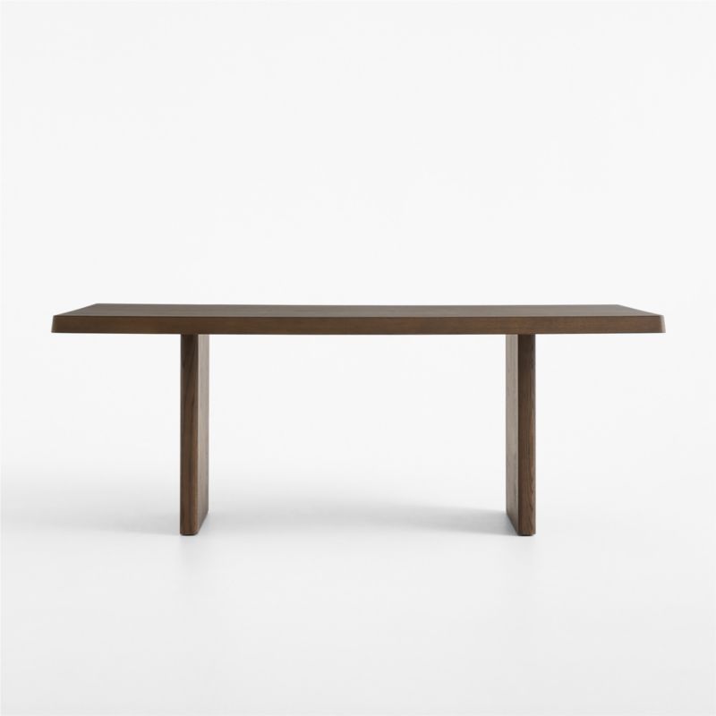 Blaine 80" Deep Brown Oak Wood Dining Table - image 1 of 5