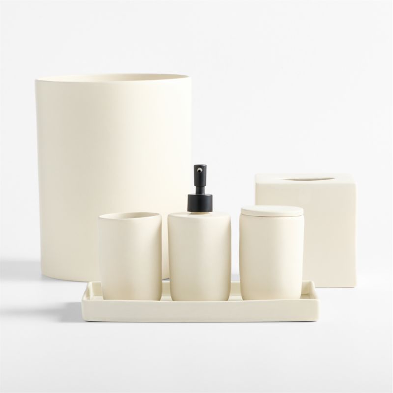 Blanc Ceramic Soap Dispenser with Black Pump - image 1 of 4
