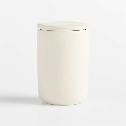 Blanc Ceramic Canister with Lid