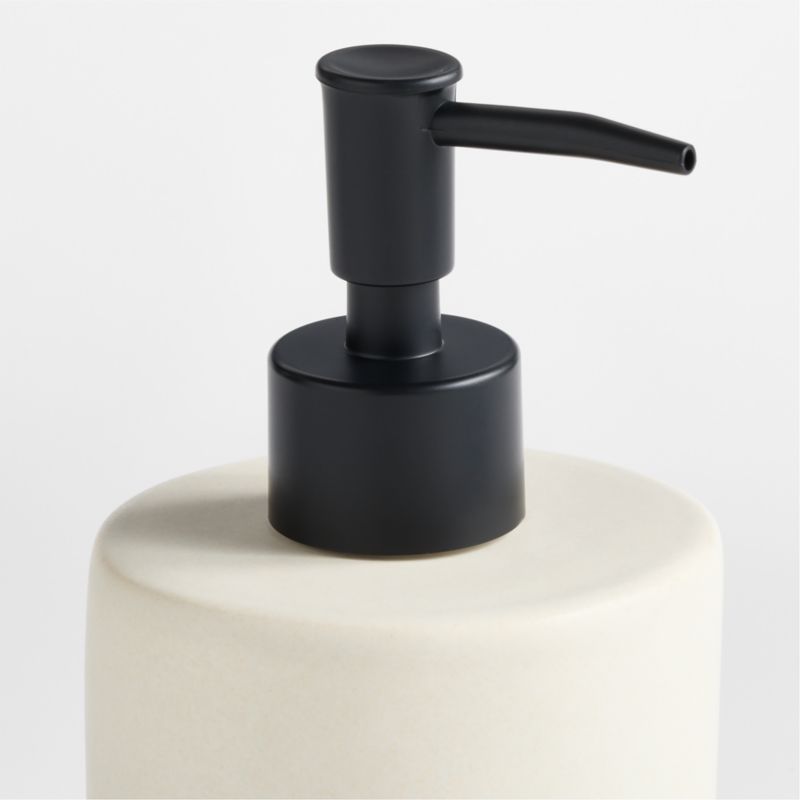 Blanc Ceramic Soap Dispenser with Black Pump - image 3 of 4
