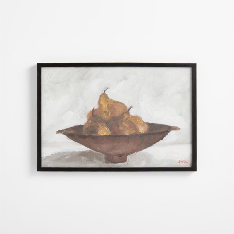 "Balanced Pears" by Sadie Byron 31.25" x 21.25" Framed Wall Art Print - image 1 of 5