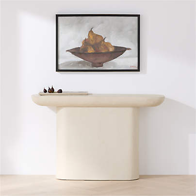 "Balanced Pears" by Sadie Byron 31.25" x 21.25" Framed Wall Art Print
