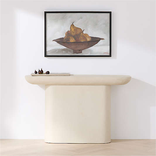 "Balanced Pears" by Sadie Byron 31.25" x 21.25" Framed Wall Art Print