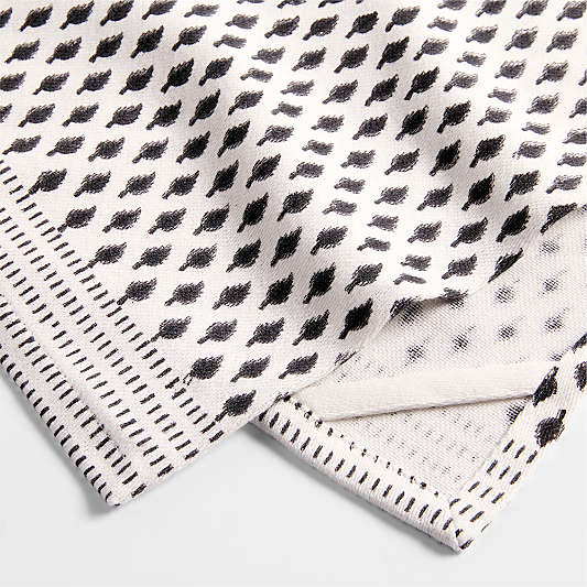 Organic Cotton Block Print Kitchen Towel