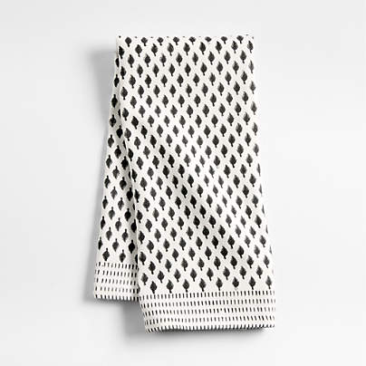 Organic Cotton Block Print Kitchen Towel