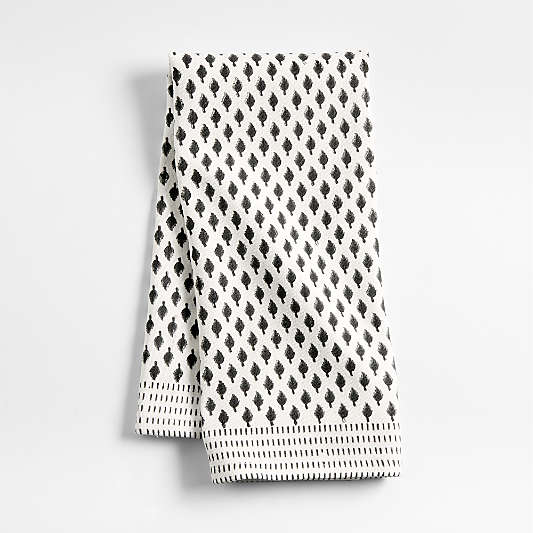 Organic Cotton Block Print Kitchen Towel