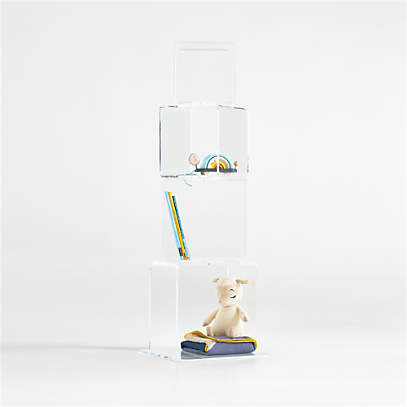 Block Tower Acrylic Kids Bookcase + Reviews | Crate & Kids