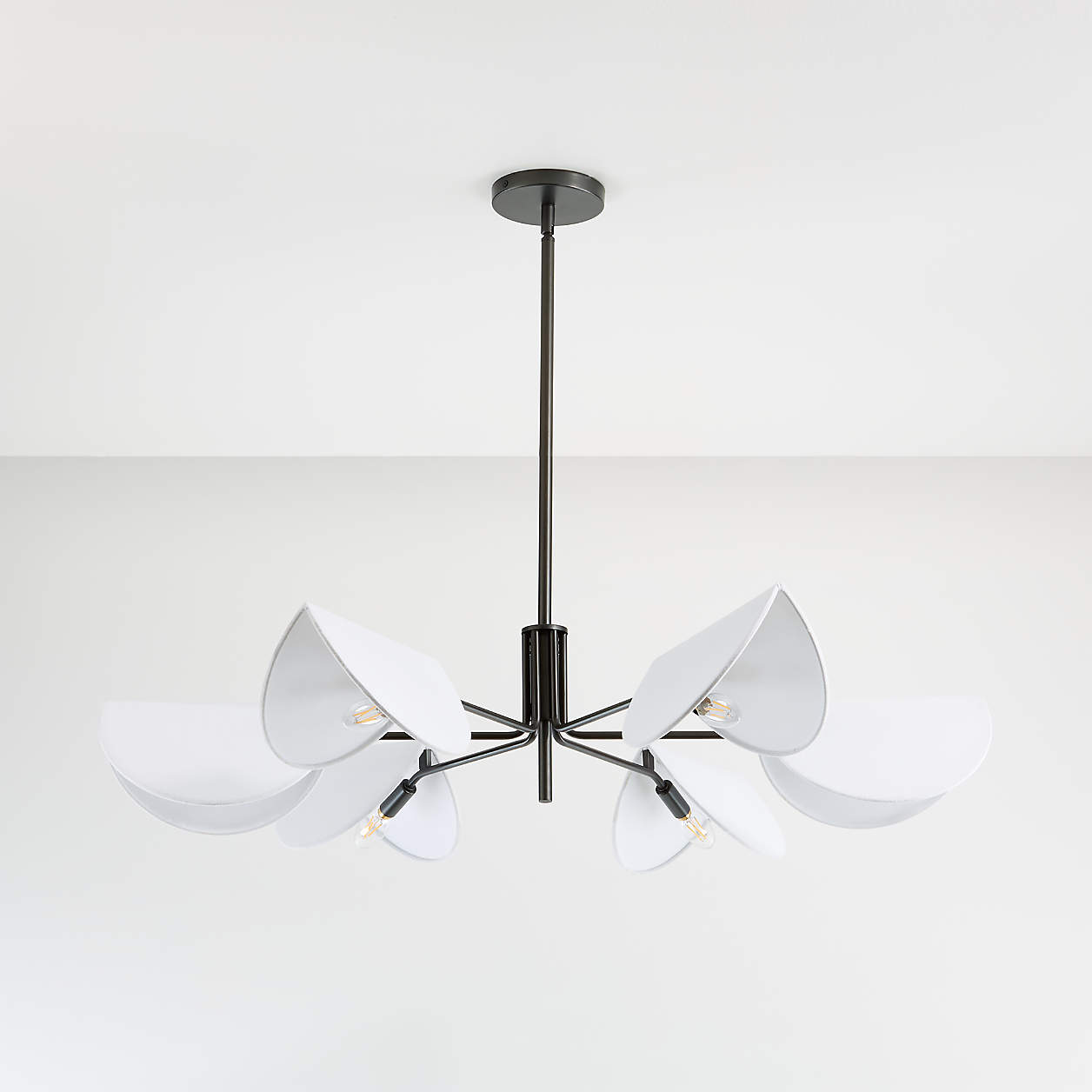 Bloem Linen Chandelier + Reviews Crate & Barrel