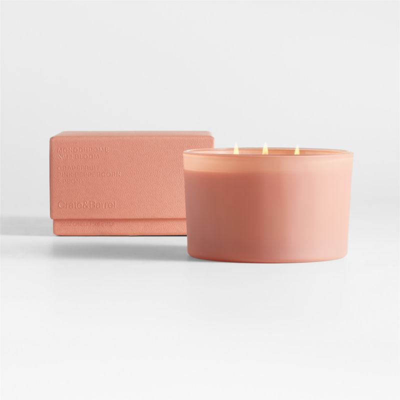 Monochrome No. 11 Bloom 3-Wick Candle - Grapefruit, Pink Peppercorn and Peony - image 0 of 9