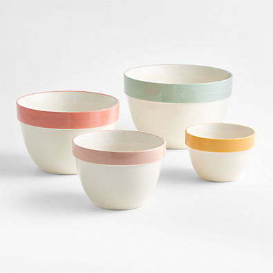View Bloom Ceramic Mixing Bowl, Set of 4 details