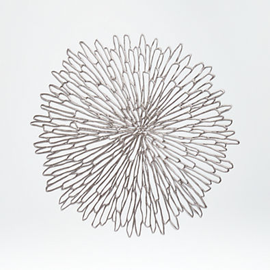 View Chilewich ® Bloom Gunmetal Easy-Clean Vinyl Placemat details