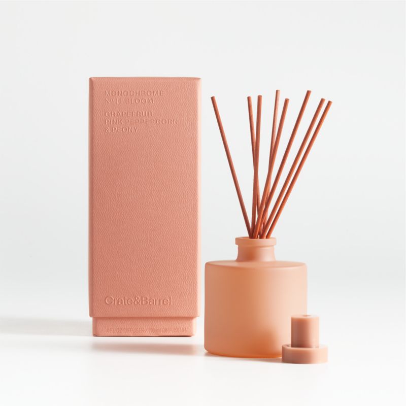 Monochrome No. 11 Bloom Scented Reed Diffuser - Grapefruit, Pink Peppercorn and Peony