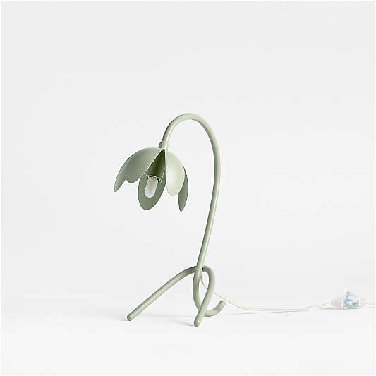 Bloom Sage Green Floral Kids Table Lamp