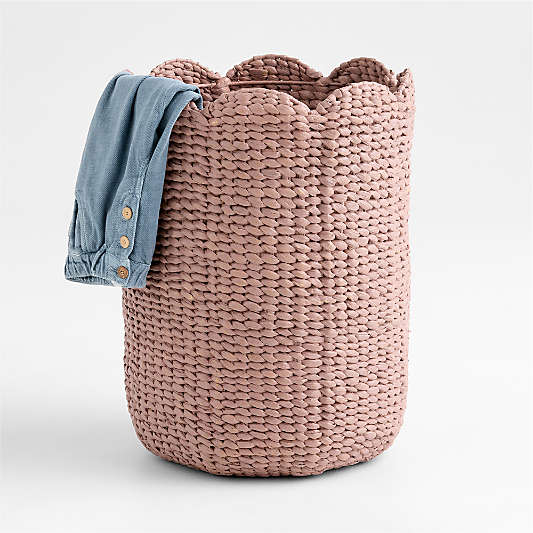 Bloom Wicker Lilac Purple Kids Hamper