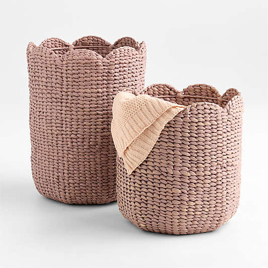 Bloom Wicker Lilac Purple Kids Hamper