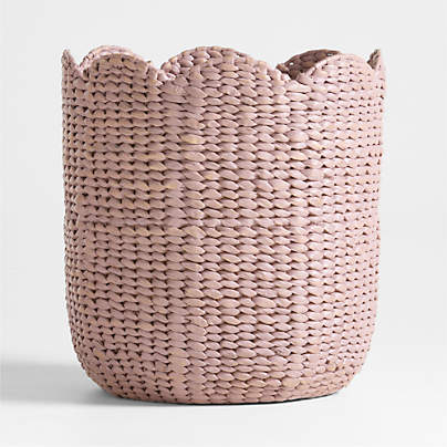 Bloom Lilac Woven Large Floor Storage Bin