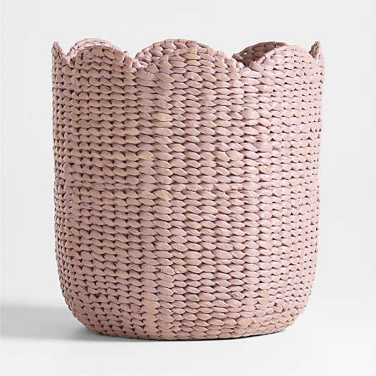 Bloom Lilac Woven Large Floor Storage Bin