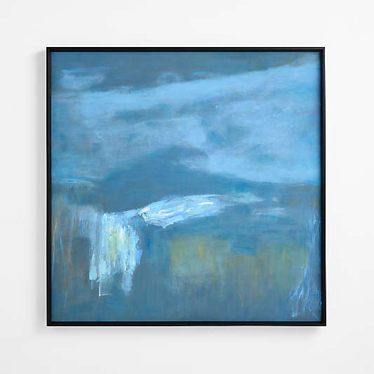 "Blueprint" by Huda Hashim 54" x 54" Framed Wall Art Print