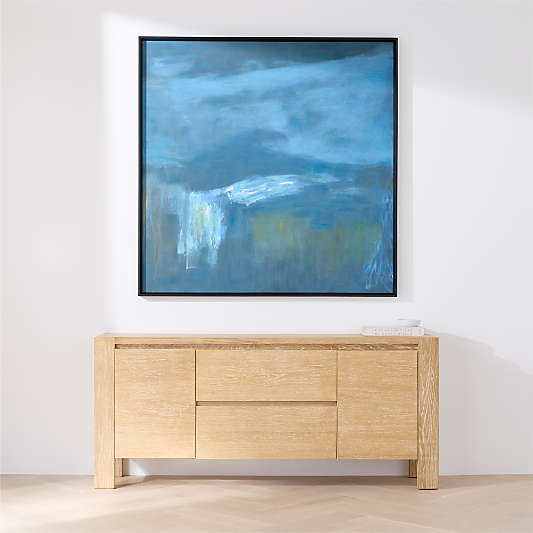 "Blueprint" by Huda Hashim 54" x 54" Framed Wall Art Print