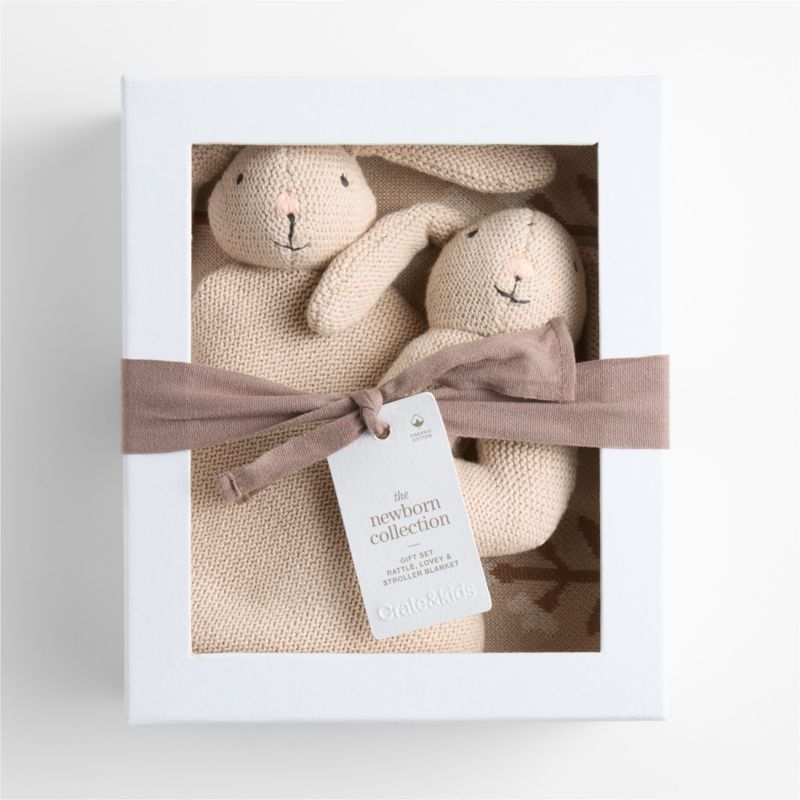 Blossom Bunny 3-Piece Baby Stroller Blanket Gift Set - image 1 of 4