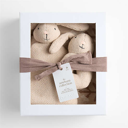 Blossom Bunny 3-Piece Baby Stroller Blanket Gift Set