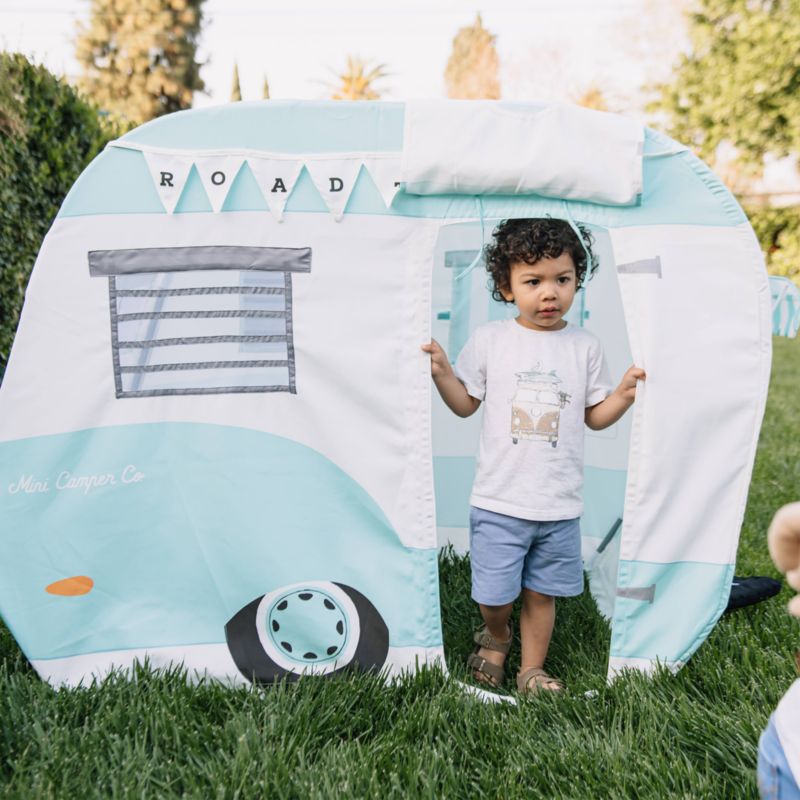 Wonder & Wise by Asweets Blue Road Trip Camper Kids Canvas Playhouse - image 2 of 7