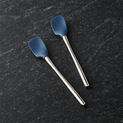 View Flex-Core Mini Blue Spatulas, Set of 2 details