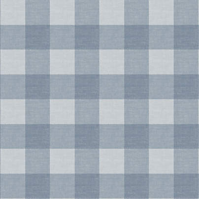 Chasing Paper Blue Gingham Peel and Stick 8"x10" Wallpaper Swatch