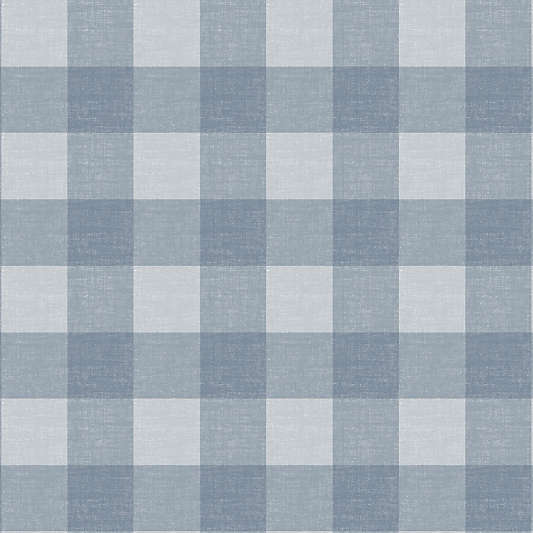 Chasing Paper Blue Gingham Peel and Stick Wallpaper