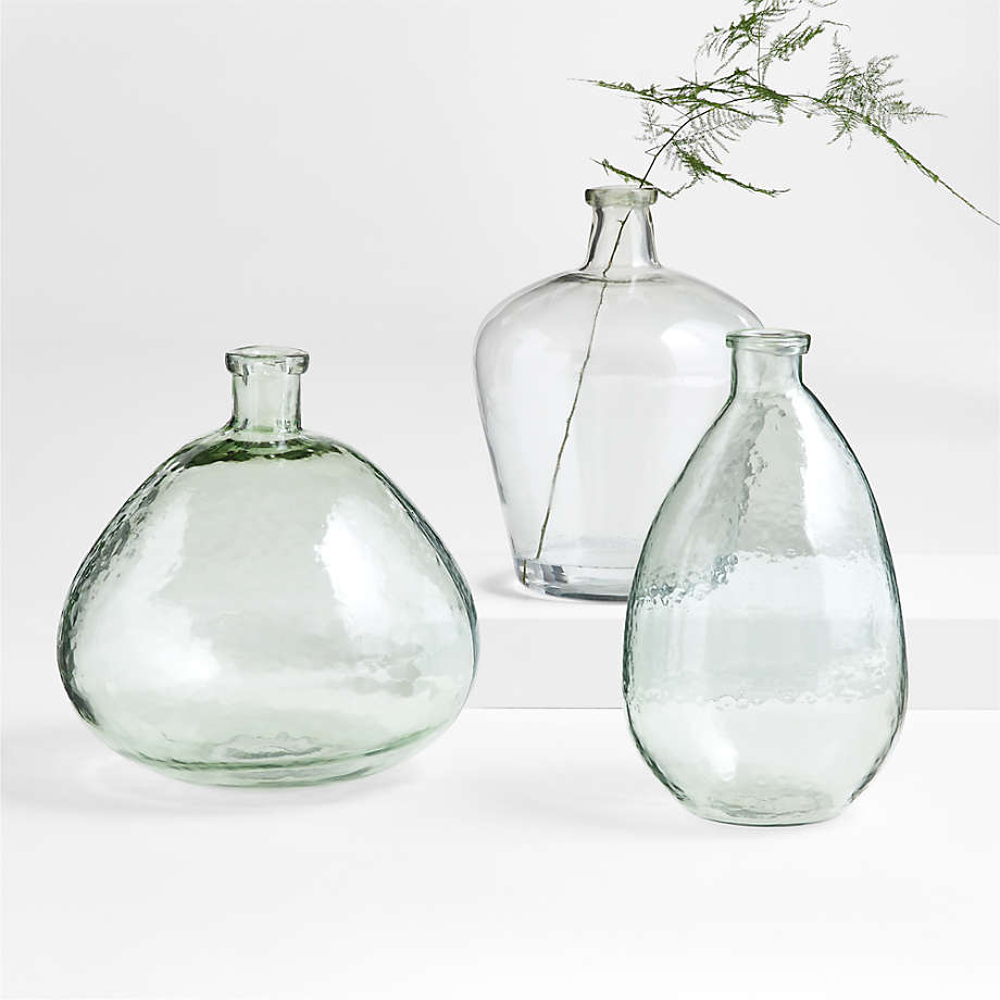Light Blue Glass Vases | Crate & Barrel Canada