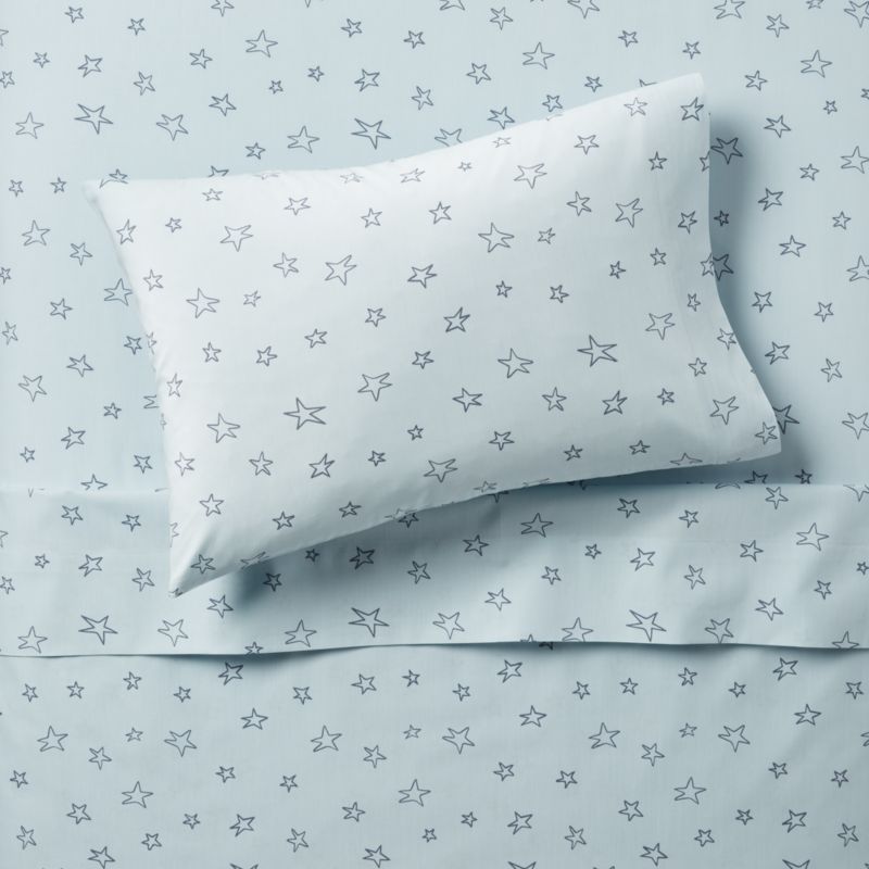 Organic Blue Star Toddler Sheet Set - image 0 of 5