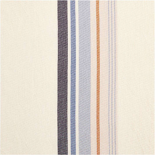 Blue Stripe Organic Cotton Curtain Panel
