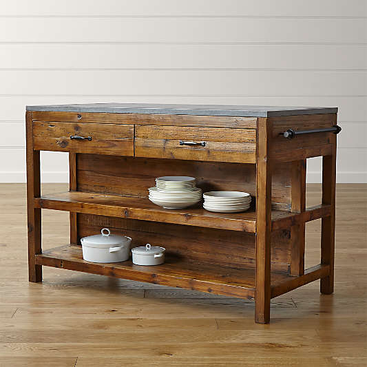 Bluestone Reclaimed Wood Kitchen Island