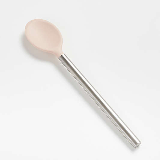 Tovolo Blush Silicone Spoon with Stainless Steel Handle