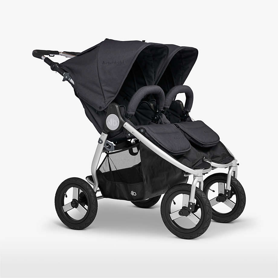 bumbleride Indie Dusk Grey Twin Baby Stroller Crate & Kids
