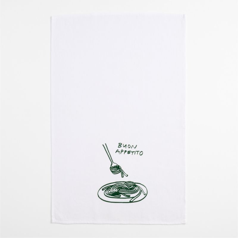 Buon Appetito Pasta Organic Cotton Dish Towel - image 2 of 3